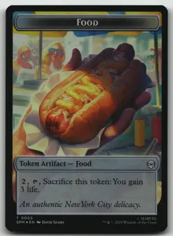 Food // Robot Double-Sided Token FOIL T Marvel's Spider-Man 5 // 6 NM - Image 2