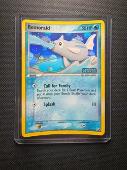 Pokemon TCG 2005 Remoraid 71/115 Unseen Forces Reverse Holo Vintage LP - Image 1