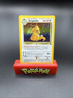 Dragonite Fossil 4/62 Holo Rare 1999 Pokemon Card WOTC Unlimited Vintage LP - Image 1