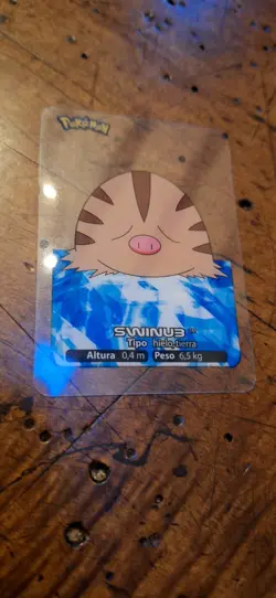 Swinub 065 Pokemon Lamincards Edibas - ESP - EXC - Image 1