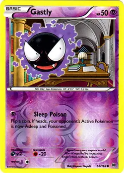 Gastly - 58/162 - Common - Reverse Holo - BREAKThrough #58/162 Pokemon TCG - Image 1