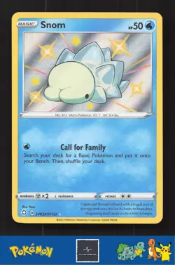 2021 Pokemon SWSH Shining Fates SV033/SV122 Snom - Image 1