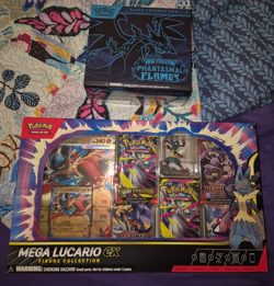 Pokemon TCG: Mega Evolution Phantasmal Flames Elite Trainer Box ETB & Lucario Fi - Image 1