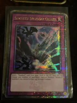 YUGIOH SINISTER SHADOW GAMES QUARTER CENTUTY SECRET RARE RA04-EN232 - Image 1