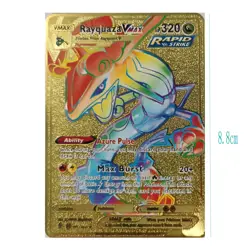 10000Point Metal Cards TCG Arceus+Rayquaza VMAX Golden Pokemon Foil Collectible - Image 5
