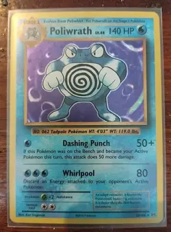 POLIWRATH Pokemon 2016 XY EVOLUTION STAGE 2 (HOLO) GAME CARD #25/108 RARE MINT?? - Image 2