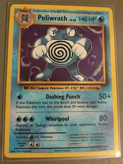 POLIWRATH Pokemon 2016 XY EVOLUTION STAGE 2 (HOLO) GAME CARD #25/108 RARE MINT?? - Image 3