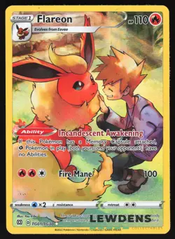 Flareon - TG01/TG30 - Trainer Gallery Full Art - Brilliant Stars - Pokemon Card - Image 1