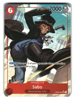 Sabo OP05-007 SR Alt Art Awakening of the New Era One Piece Card - Image 1