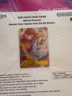 One Piece Card Game Nami & Zeus Official Playmat + Promo Card English Version - Image 2
