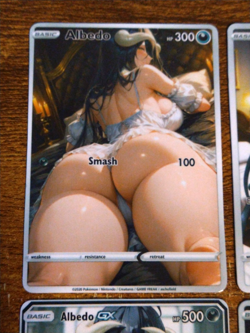 Waifu Card Lot of 4 - x4 Albedo - Goddess Overlord Custom ACG DIY Cards - Image 5