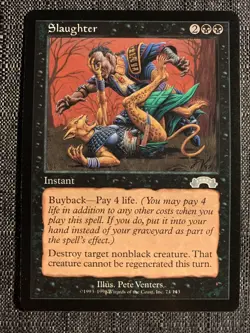 Slaughter - LP - Exodus - MTG Magic The Gathering - Image 1