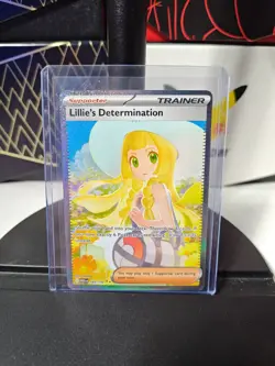 Pokemon TCG - Lillie's Determination SIR 184/132 - Secret Rare Full Holo - Image 1