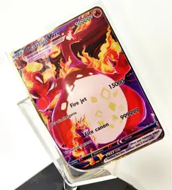 Charizard VMAX 999999point Gold Metal Pokemon Card Collectible Display Gift NEW - Image 2