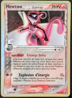 Mewtwo Holo - EX:Especes Delta - 12/113 - Carte Pokemon Francaise Officielle - Image 3