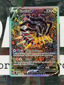Pokemon TCG Giratina v 186/196 2022 Lost Origin Alt Full Art Mint (PRXY Fan Art) - Image 1