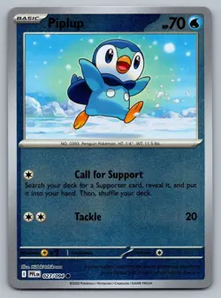Pokemon TCG - Piplup - 027/094 - Reverse Holo - ME02: Phantasmal Flames - Image 1