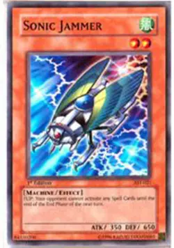 Yugioh! MP Sonic Jammer - AST-021 - Common - Unlimited Edition Moderately Played - Image 1