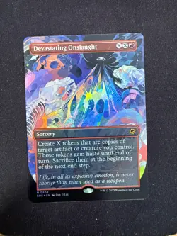 Devastating Onslaught (FOIL BORDERLESS) - Edge of Eternities - Magic - Image 1