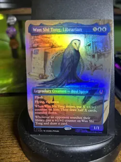 Borderless Foil - Wan Shi Tong, Librarian (Avatar, Mythic, 2025) Pack Fresh - Image 1