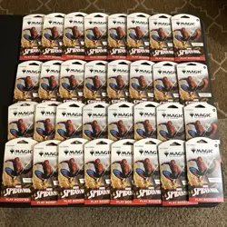 32X Magic The Gathering Marvel Spider-Man Sleeved Play Boosters All New & Sealed - Image 1