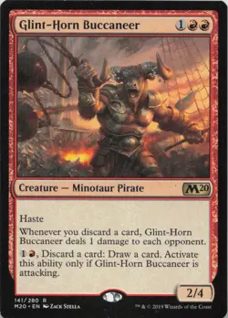 Glint-Horn Buccaneer R Core Set 2020 141 - LP MTG - Image 1