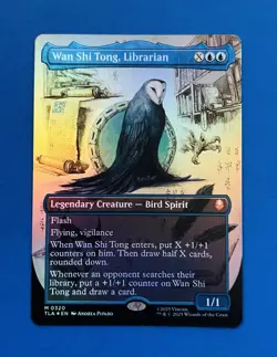 MTG Wan Shi Tong, Librarian TLA Avatar: The Last Airbender Borderless FOIL 0320 - Image 1