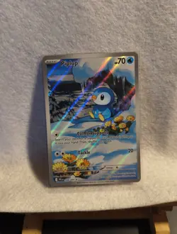 Pokemon TCG Piplup 098/094 Illustration Rare Full Art Holo Phantasmal Flames NM - Image 5