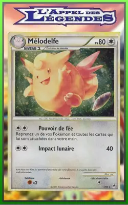 Melodelfe Holo - HS05:L'appel des Legendes - 1/95 - Carte Pokemon Francaise - Image 1