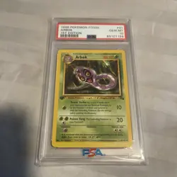 Pokemon 1999 Fossil 1st Edition Arbok Non Holo #31 PSA 10 - GEM MINT! - Image 1