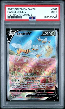 PSA 9 Beedrill V 161/189 Pokemon Sword Shield Astral Radiance Alternate Art - Image 1