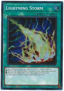 Yugioh! Lightning Storm RA01-EN061 Super Rare 1st Edition NM - Image 1