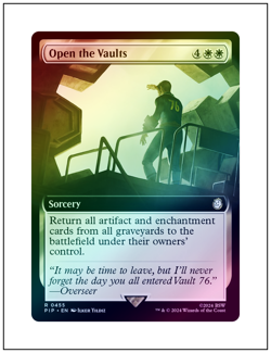 1x Open the Vaults, Extended Art Foil, Magic MTG NM - Image 1