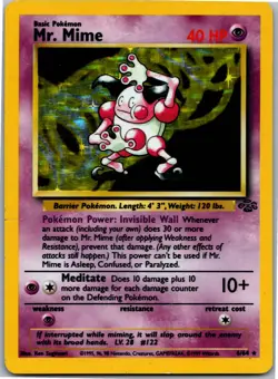 Mr. Mime (6) - Jungle 06/64 - Holo Rare - NM Pokemon TCG - Image 1
