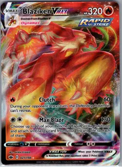 Blaziken VMAX 021/198 SWSH06: Chilling Reign - Pokemon Card - NM - Image 1