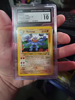 Machamp Black Star Promos 43 Pokemon League CGC 10 GEM MINT - Image 1