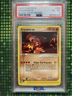 PSA 6 Groudon EX Nintendo Promo 2003 Pokemon TCG #002 - Image 2