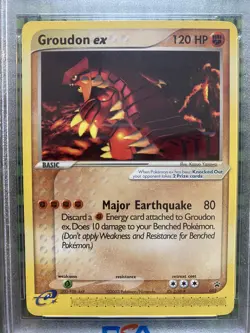 PSA 6 Groudon EX Nintendo Promo 2003 Pokemon TCG #002 - Image 3