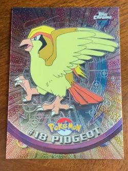 2000 Topps Chrome Pokemon Series 1 #18 Pidgeot C (FREE Combined Shipping) - Image 1