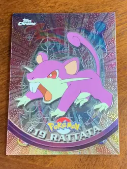 2000 Topps Chrome Pokemon Series 1 #19 Rattata C (FREE Combined Shipping) - Image 1