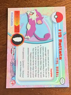 2000 Topps Chrome Pokemon Series 1 #19 Rattata C (FREE Combined Shipping) - Image 2