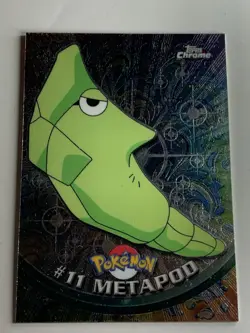 2000 Topps Chrome Pokemon Series 1 #11 Metapod FREE COMBINED SHIPPING - Image 1