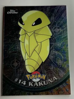2000 Topps Chrome Pokemon Series 1 #14 Kakuna FREE COMBINED SHIPPING - Image 1