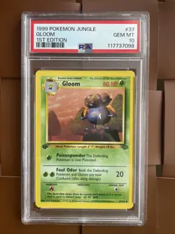 1999 Pokemon TCG Jungle Gloom #37 1st Edition PSA 10 - Image 1