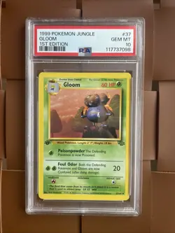 1999 Pokemon TCG Jungle Gloom #37 1st Edition PSA 10 - Image 2