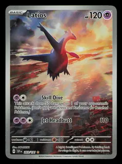 Latios ex 203/191 - Surging Sparks SSP Illustration Rare Alt Art English POKEMON - Image 1