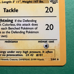 Pokemon TCG Electrode 2/64 Jungle Unlimited Holo Rare NM - Image 5