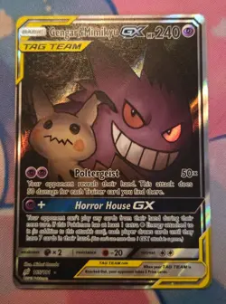 Pokemon Sun & Moon Team Up Gengar Mimikyu GX 165/181 Alternate Art - Image 1