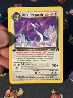 Pokemon Cards Dark Dragonair 33/82 Team Rocket FIRST EDITION - (LP) - Image 2