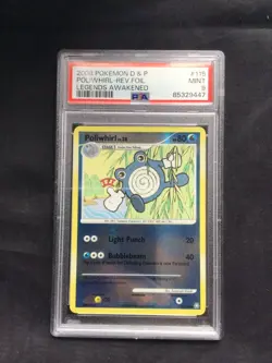 Pokemon Cards: Legends Awakened Reverse Holo: Poliwhirl 115/146 PSA 9 - Image 1